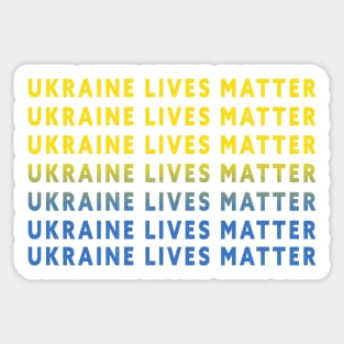 Ukraine Lives Matter Sticker